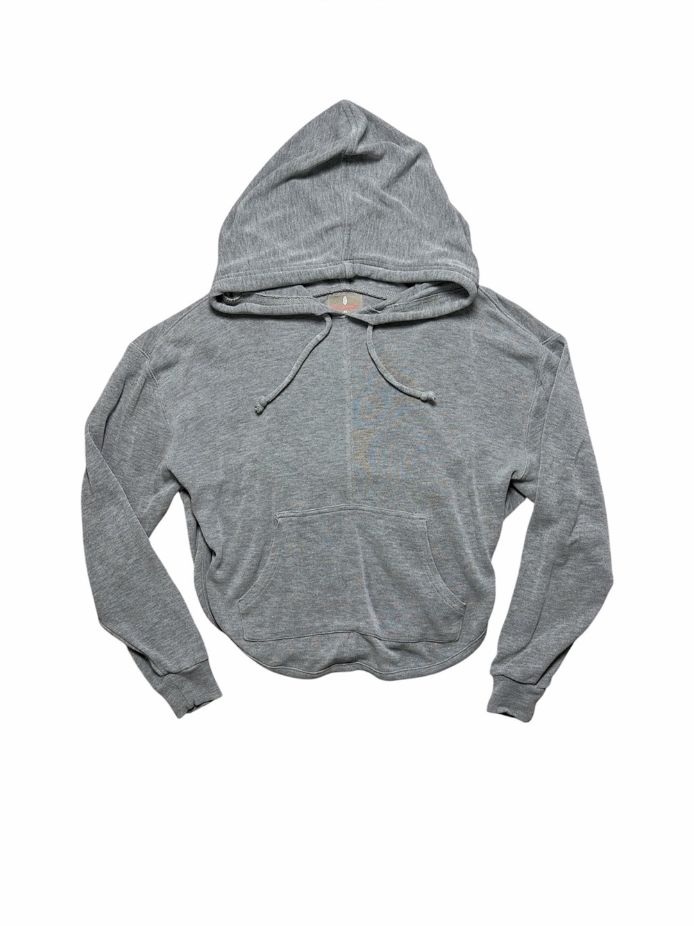 Free People FP Movement Back Into It Gray Cutout Back Hoodie XS OB814986